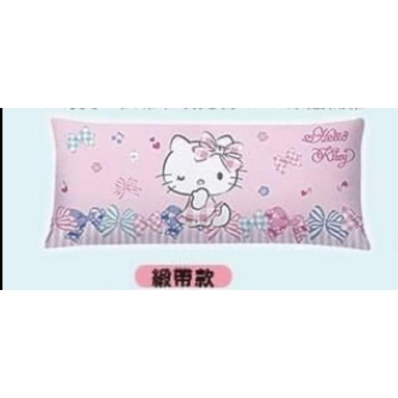 711 Hello KITTY涼夏家居冰涼四季被床包三件組4尺超長抱枕超細纖維中枕 緞帶 小熊-細節圖8