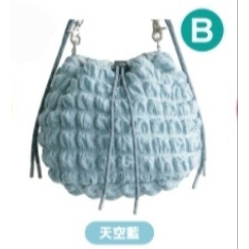 711plain-me超輕量爆米花束口水桶包時尚防潑水水桶包經典旅行後背包-細節圖2