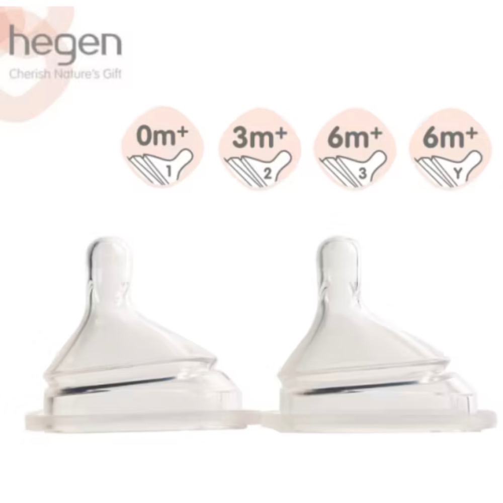 hegen 奶嘴頭 各尺寸 二入組-規格圖1