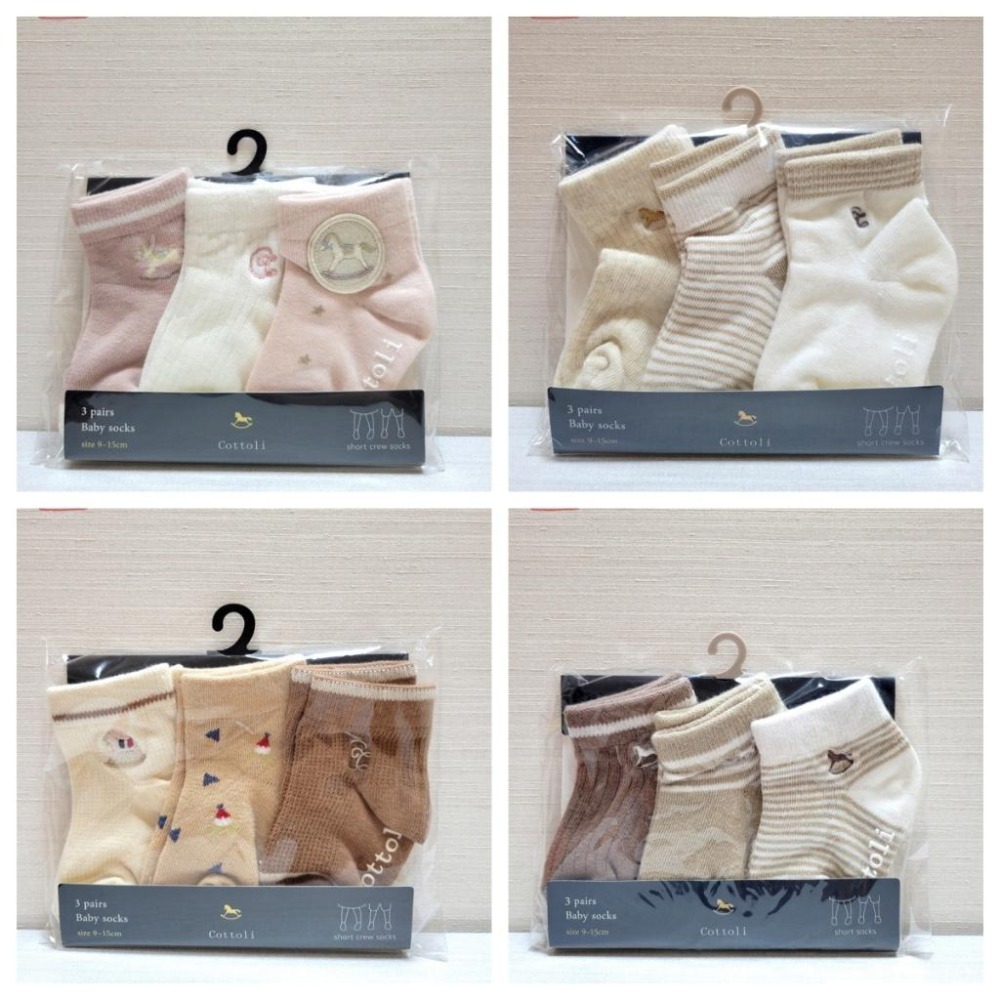 【4月新品上市現貨🍭附發票】日本嬰幼兒襪 Baby socks 襪子三入組 9~15CM 童襪 寶寶襪 嬰兒襪 小花蕾絲-細節圖2
