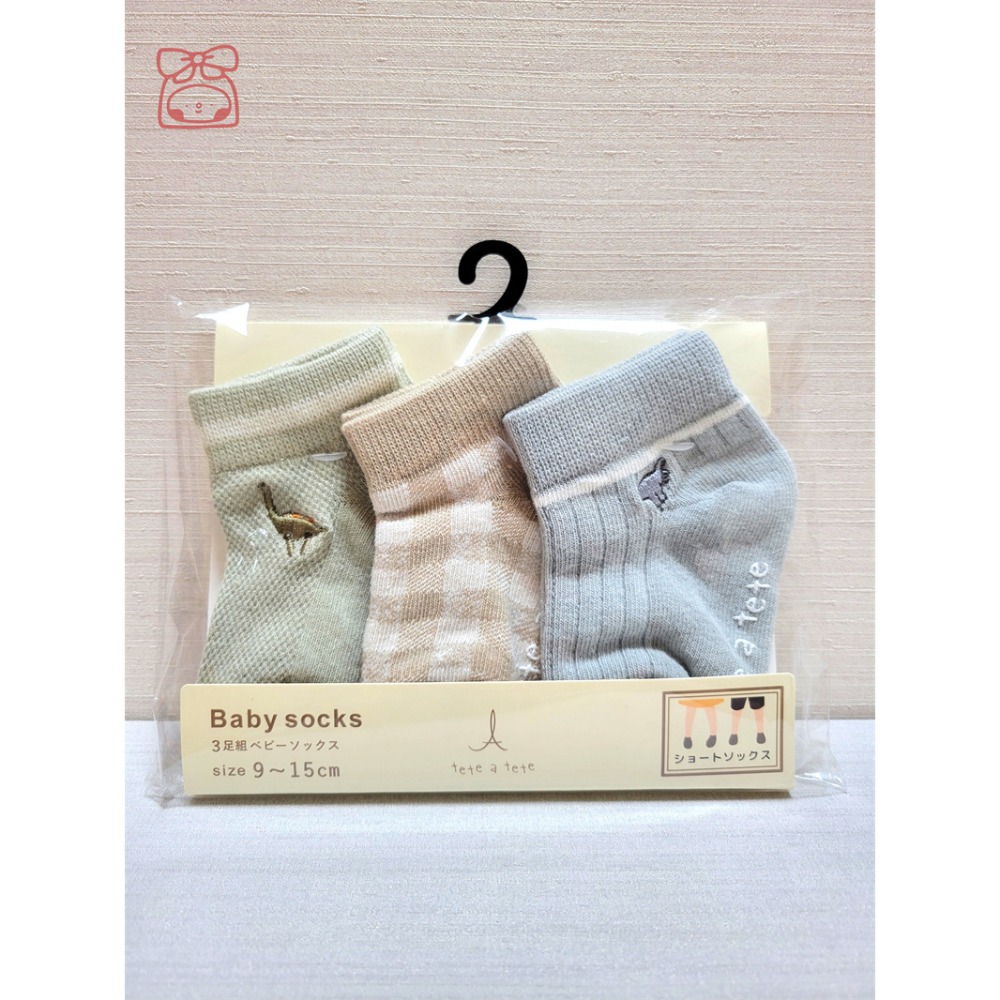 【4月新品上市現貨🍭附發票】日本嬰幼兒襪 Baby socks 襪子三入組 9~15CM 童襪 寶寶襪 嬰兒襪 小花蕾絲-規格圖4