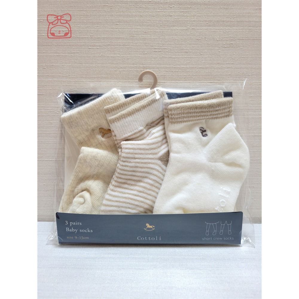 【4月新品上市現貨🍭附發票】日本嬰幼兒襪 Baby socks 襪子三入組 9~15CM 童襪 寶寶襪 嬰兒襪 小花蕾絲-規格圖4