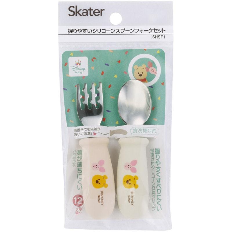 【寶寶學吃飯必備🥣】日本品牌 Skater 兒童湯匙叉子組 不鏽鋼 幼兒湯匙 餐具 寶寶學習湯匙 可放洗碗機洗-細節圖4