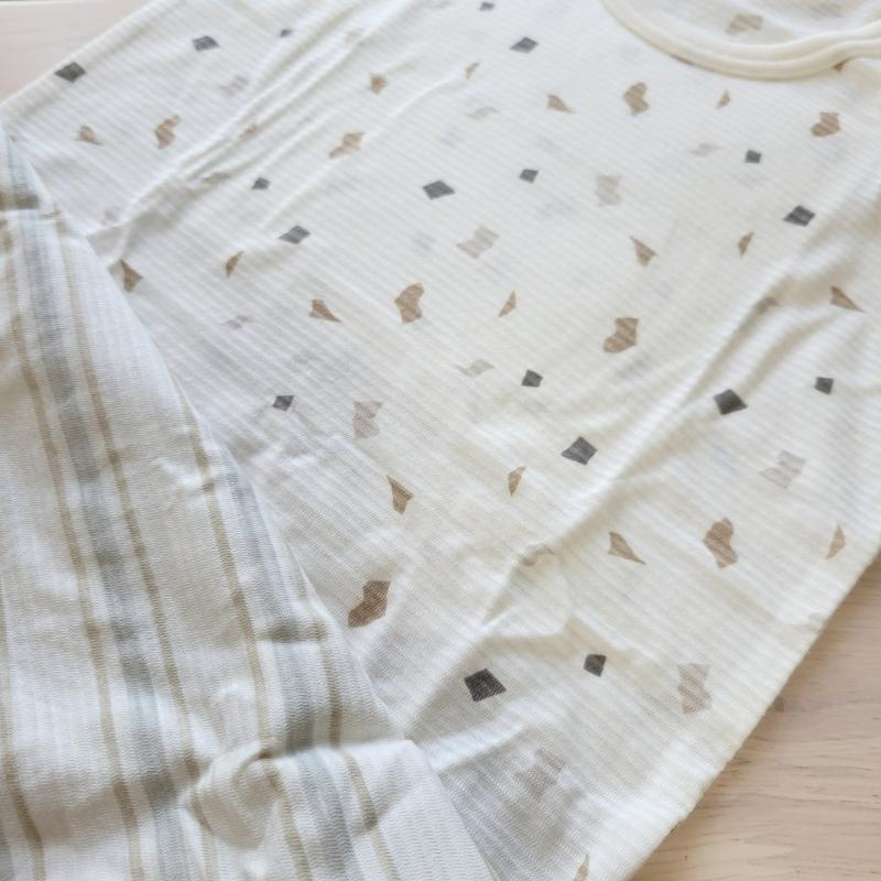 【90cm🍭蝦皮免運】日本進口 春夏有機棉ORGANIC COTTON無袖上衣 兩件組 透氣舒適純棉-細節圖4