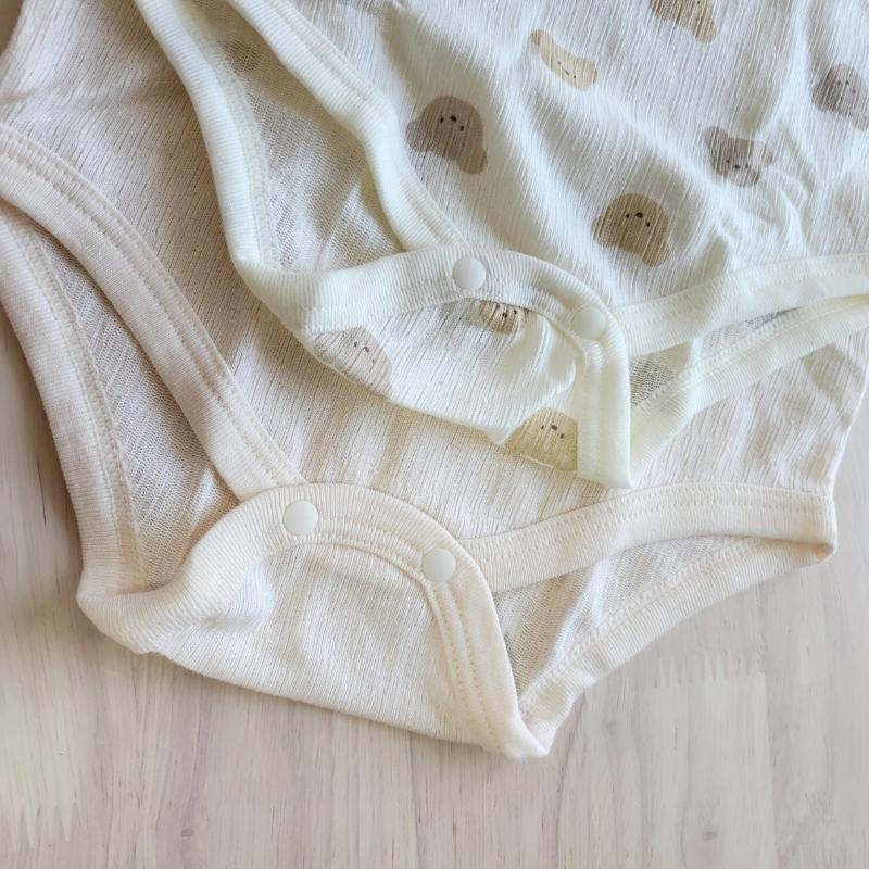 【80cm🍭蝦皮免運】日本進口 Cottoli 無袖包屁衣兩件組 夏天必備 透氣 男寶 女寶-細節圖7