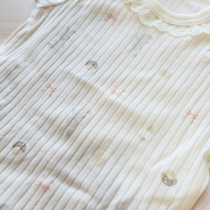 【80cm🍭90cm🍭95cm】日本進口 當地媽媽都在買~Cottoli 短袖上衣兩件組 蝴蝶結 ~平均一件只要225-細節圖3