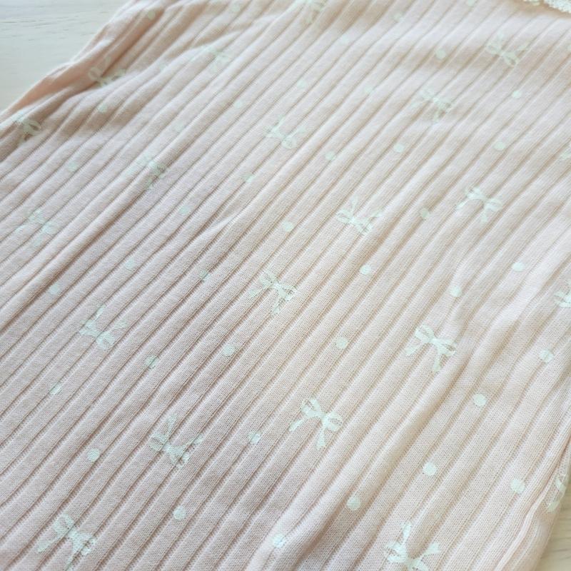 【80cm🍭90cm🍭95cm】日本進口 當地媽媽都在買~Cottoli 短袖上衣兩件組 蝴蝶結 ~平均一件只要225-細節圖5