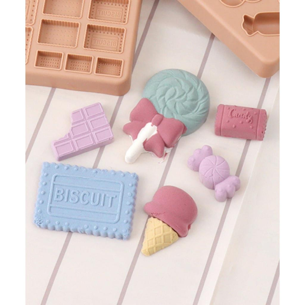 【第四批到快速出貨】日本3COINS新品上市 黏土模型玩具 黏土壓模 黏土工具 蛋糕店 鬆餅屋 DIY玩具 教具 防水罩-細節圖2