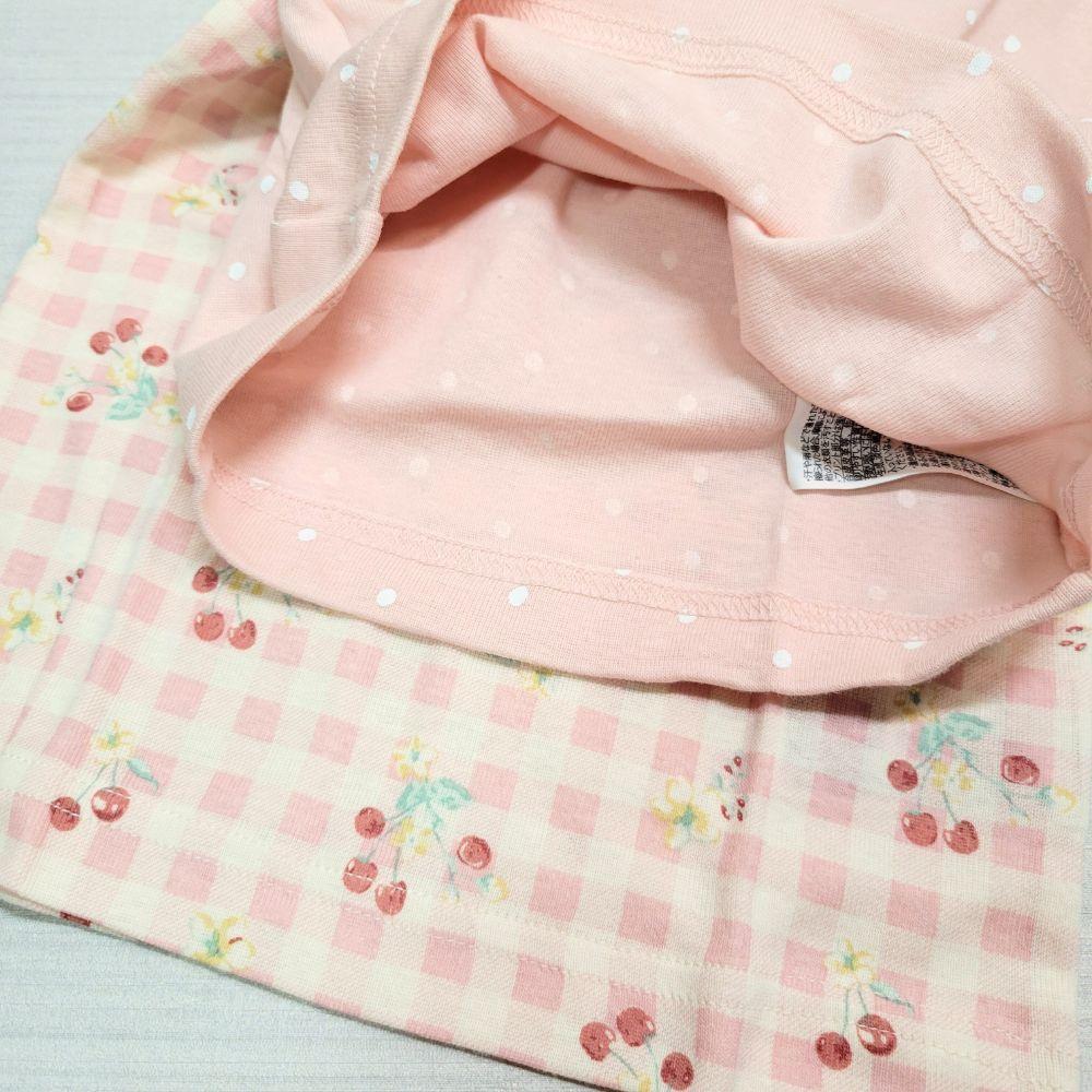 【🍭80cm】日本童裝 futafuta 短袖上衣兩件組 粉色 櫻桃 點點 日本童裝 日本空運-細節圖6