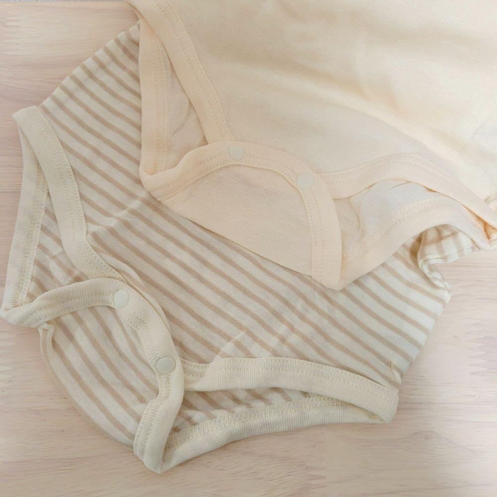 【70cm🍭80cm】日本Cottoli 短袖包屁衣兩件組 汽車 小熊 格紋 日本童裝 男童 女童-細節圖6