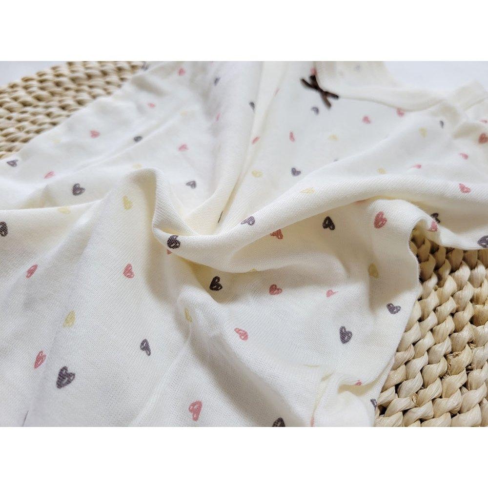 【🍭70cm | 80cm | 90cm】新生兒短袖包屁衣 3件組 100%純棉 日本西松屋 愛心 小狗 粉色 親膚-細節圖9