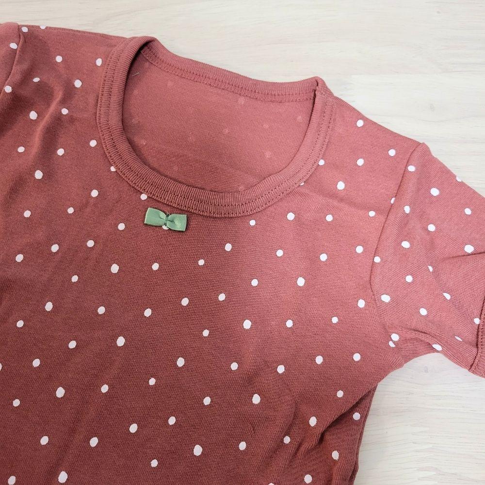 【95cm🍭】日本 futafuta 短袖上衣 兩件組 草莓 圓點 新生兒 日本童裝 附發票-細節圖4