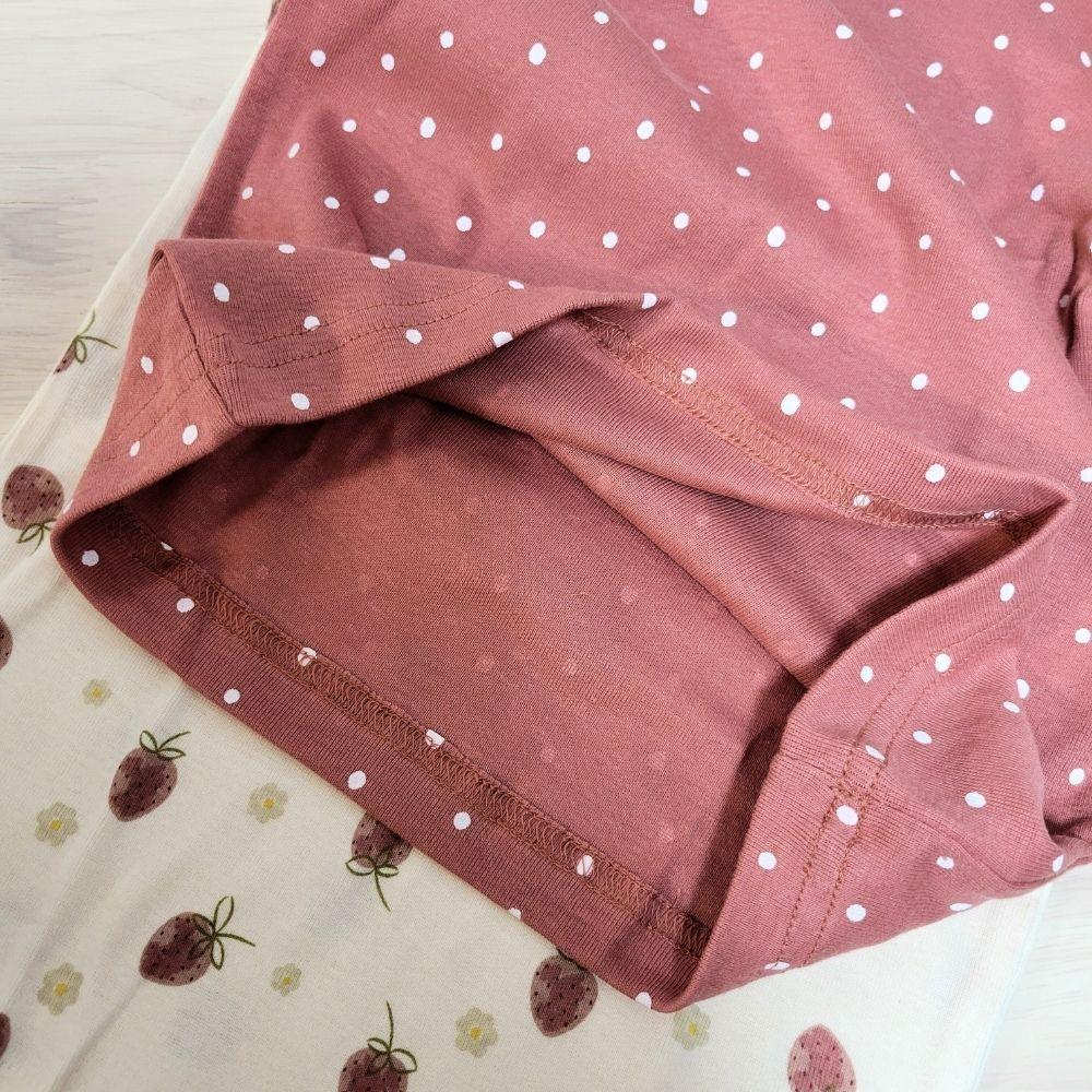 【95cm🍭】日本 futafuta 短袖上衣 兩件組 草莓 圓點 新生兒 日本童裝 附發票-細節圖6
