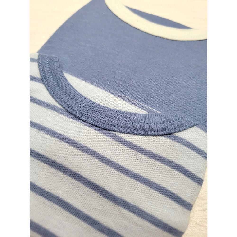 【純棉80cm |90cm ♥️新品優惠現貨】日本 BABY inner 長袖純棉上衣素面兩件組-細節圖6