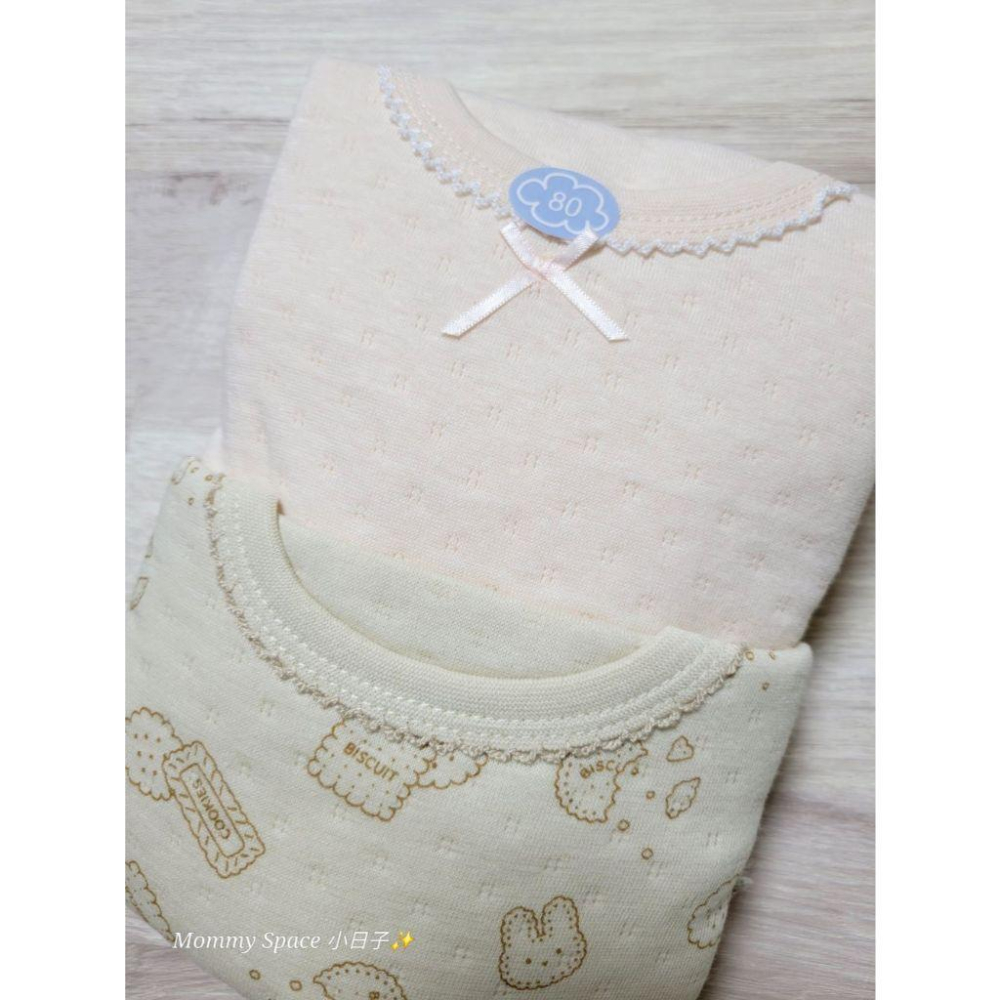 【現貨80cm | 90cm 🚩日本童裝空運】CONTE DE FÉES 長袖上衣 純棉100%親膚 鋪棉厚款 日本童裝-細節圖3