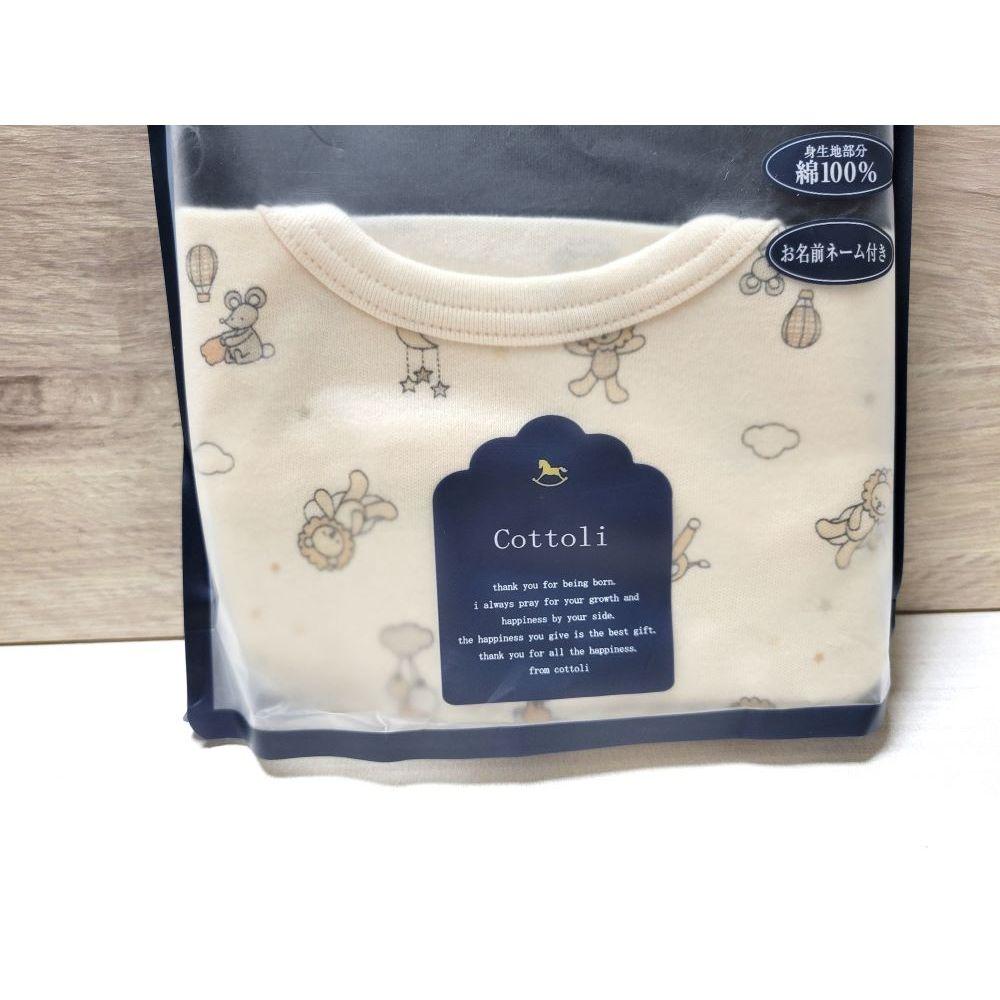 【過年穿新衣🧧現貨80cm | 90cm 】日本Cottoli 長袖上衣 薄款 木馬 小熊 月亮 男童 女童 日本童裝-細節圖6
