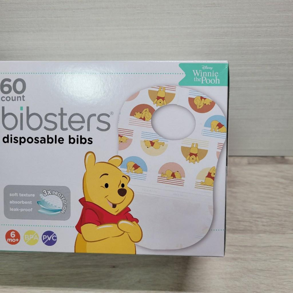 【🎀 2025年新花色】Disney Bibstar迪士尼拋棄式圍兜 60入 吸水防漏三層結構/輕量材質~外出攜帶不占空-細節圖4