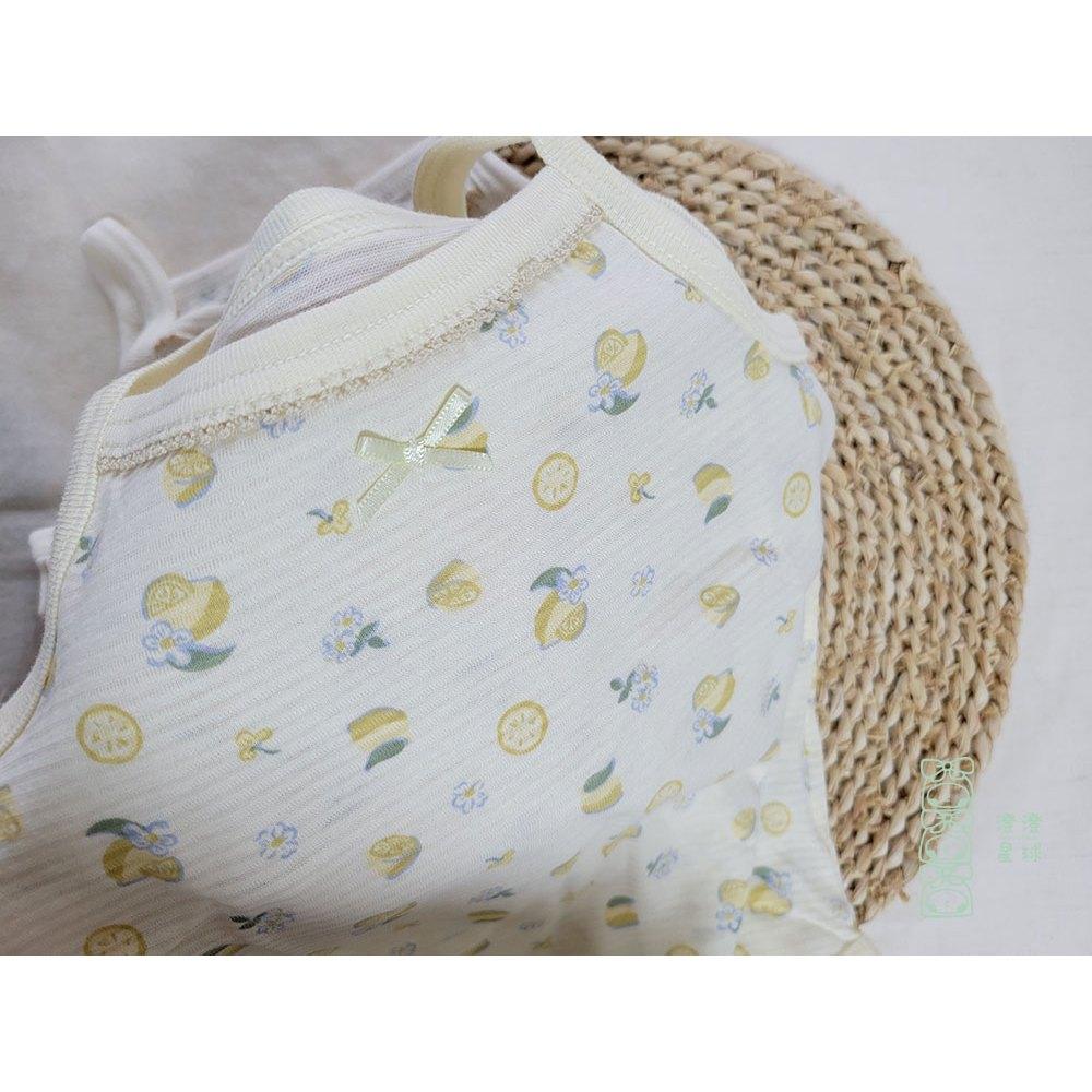 【現貨🍭80公分】日本 春夏有機棉ORGANIC COTTON細肩無袖包屁衣 兩件組 吸水速乾 花朵 日本童裝 輕薄女寶-細節圖6