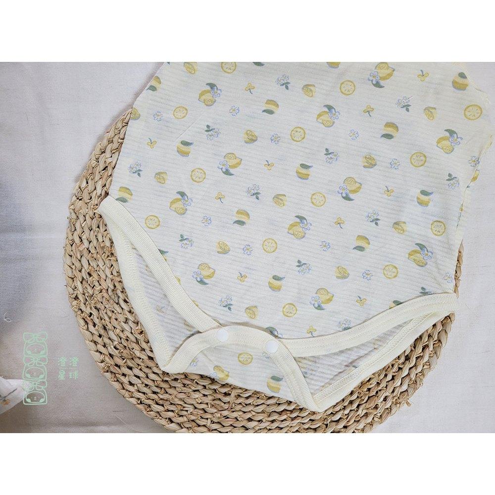 【現貨🍭80公分】日本 春夏有機棉ORGANIC COTTON細肩無袖包屁衣 兩件組 吸水速乾 花朵 日本童裝 輕薄女寶-細節圖7