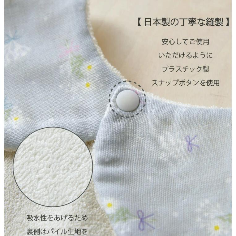 【過年送禮🧧日本製🔴】日本高品質Lien de famille 花語髮帶圍兜禮盒  男寶 女寶 新生兒適用 附發票-細節圖3