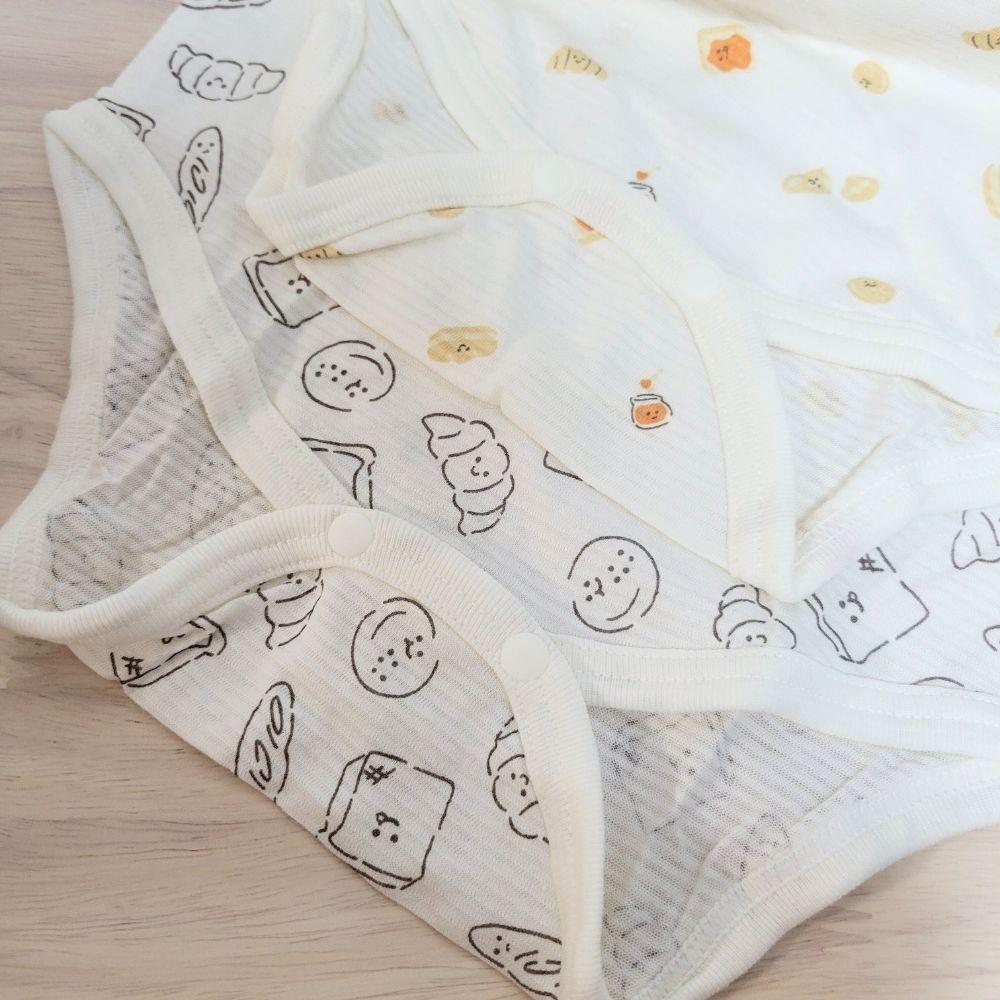 【80cm🍭】日本進口 春夏有機棉ORGANIC COTTON短袖包屁衣 兩件組 吸水速乾 餃子 日本童裝-細節圖6