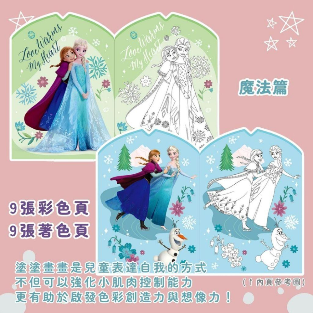 【京甫 | 根華】迪士尼 小畫家造型貼畫 冰雪奇緣 魔法篇 10周年~現貨不用等-細節圖5