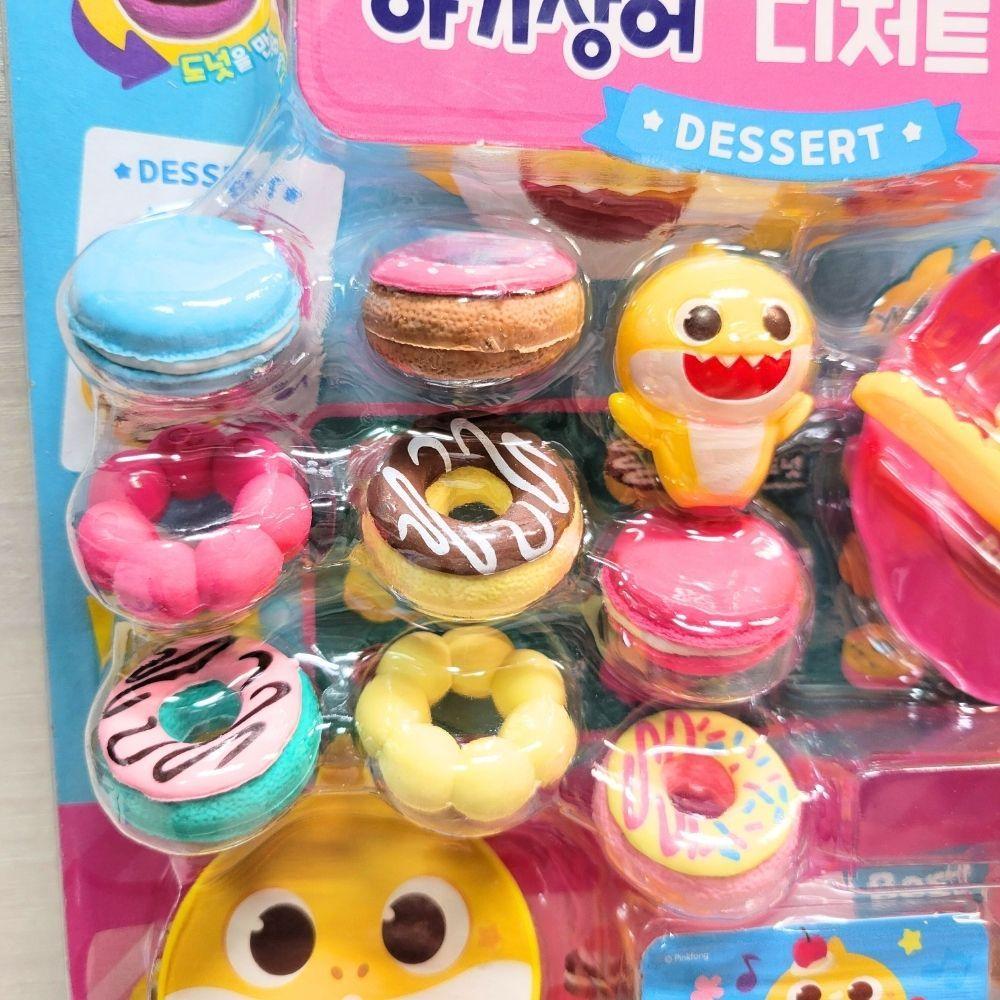 【現貨🍩韓國空運】韓國鯊魚寶寶  Baby Shark 甜甜圈甜點店~🌟韓國玩具 扮家家酒 早教玩具-細節圖4