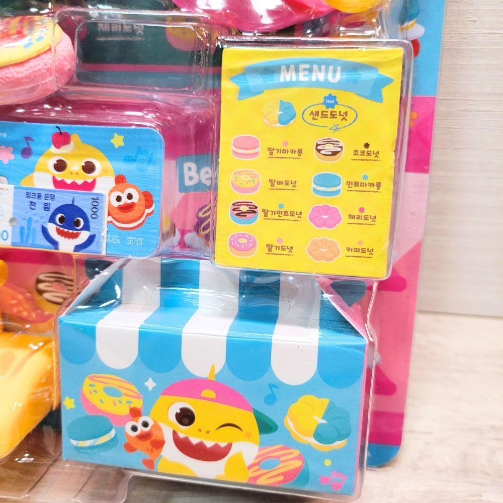 【現貨🍩韓國空運】韓國鯊魚寶寶  Baby Shark 甜甜圈甜點店~🌟韓國玩具 扮家家酒 早教玩具-細節圖6