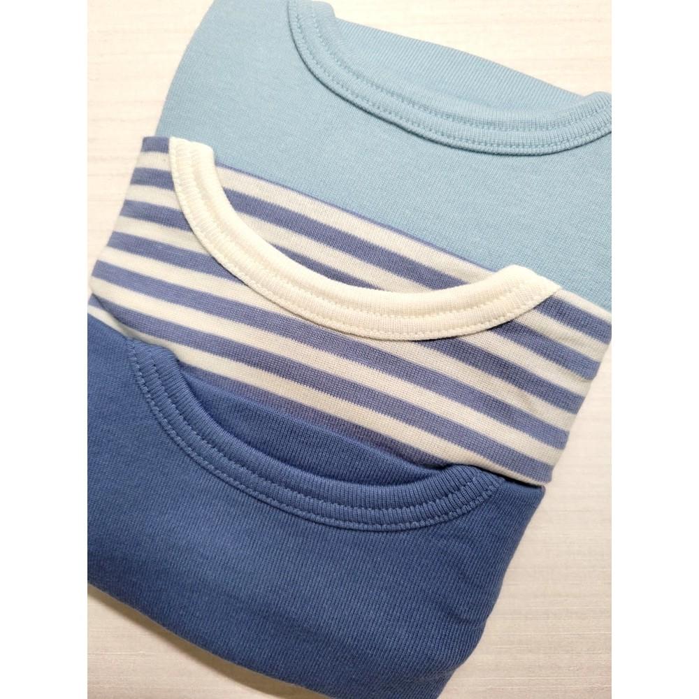 【純棉90cm🎀 🤩新品現貨】futafuta DAILY LINE 純棉100%上衣三件組 家居服 無印良品-細節圖4