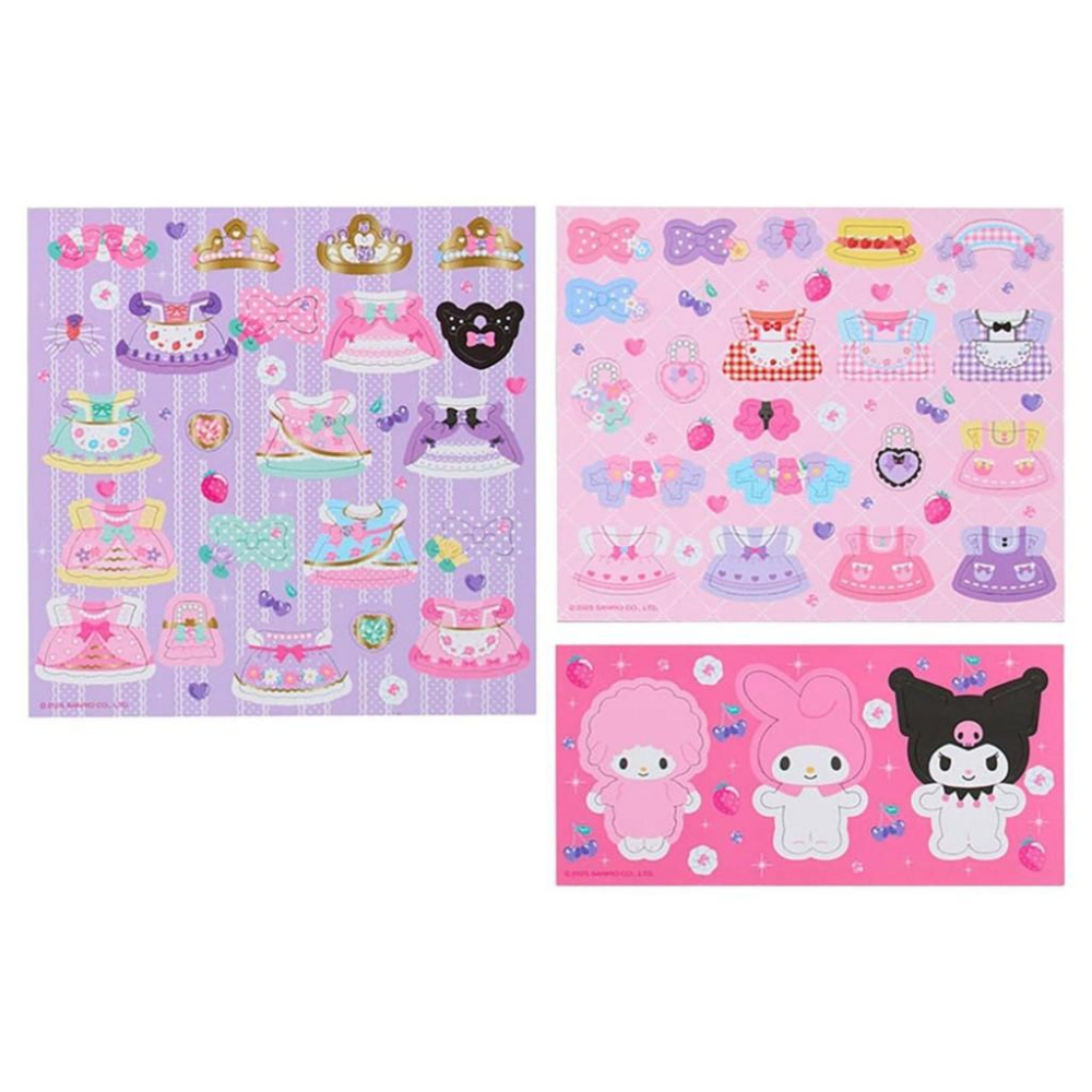 【✈️日本空運現貨】三麗鷗 Sanrio My Melody&Kuromi 、Hello Kitty裝扮套裝磁鐵玩具組-細節圖4
