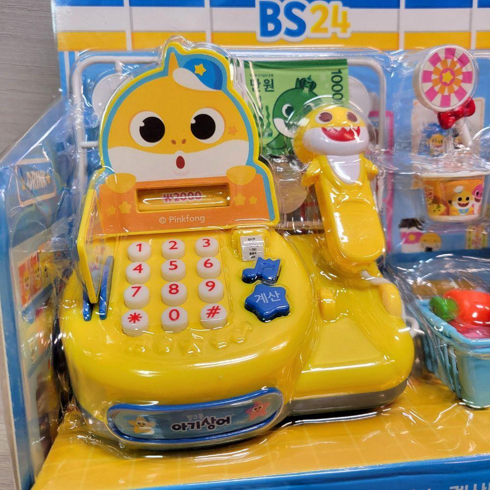 【現貨🍩韓國空運】韓國鯊魚寶寶  Baby Shark 迷你商店聲光收銀機~🌟韓國玩具 扮家家酒 早教玩具 便利商店-細節圖7