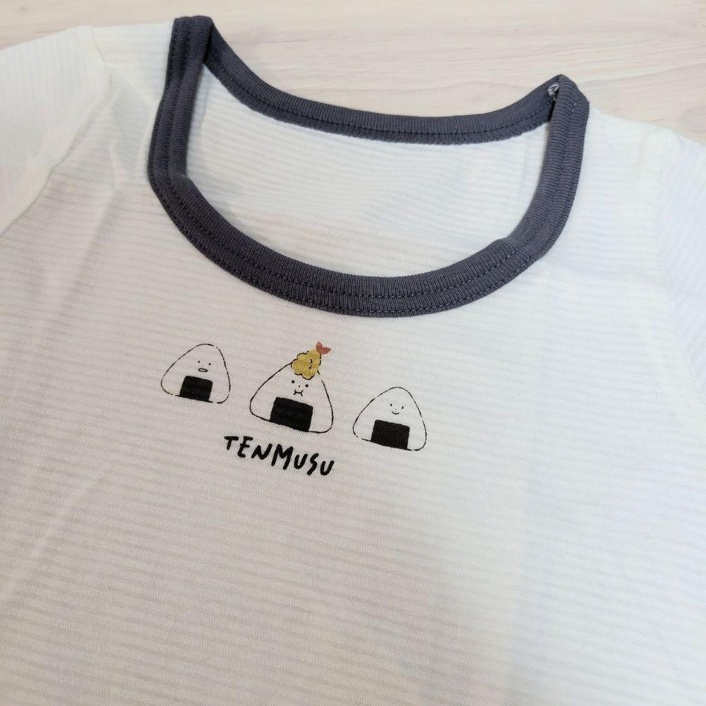 【80cm🍭90cm🍭95cm】日本童裝 春夏有機棉ORGANIC COTTON短袖上衣 兩件組 吸水速乾 三角飯糰-細節圖3