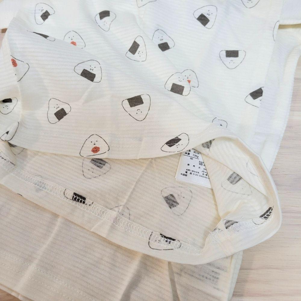 【80cm🍭90cm🍭95cm】日本童裝 春夏有機棉ORGANIC COTTON短袖上衣 兩件組 吸水速乾 三角飯糰-細節圖6