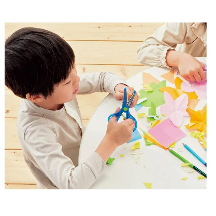 【全色到齊~日本製造🇯🇵】KUTSUWA STAD 幼兒學習剪刀 彈力安全剪刀 兒童剪刀  剪刀 學習剪刀~-細節圖3