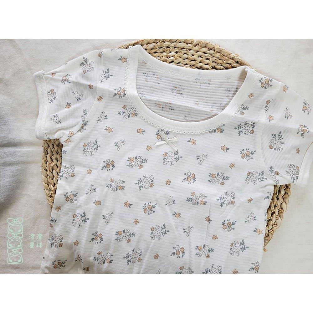 【🍭80公分】日本進口 春夏有機棉ORGANIC COTTON短袖包屁衣 兩件組 吸水速乾 透氣 純棉 花 日本童裝-細節圖3