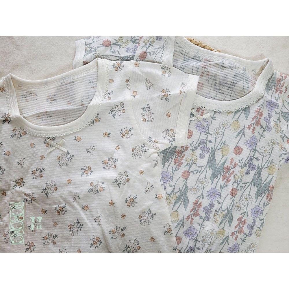 【🍭80公分】日本進口 春夏有機棉ORGANIC COTTON短袖包屁衣 兩件組 吸水速乾 透氣 純棉 花 日本童裝-細節圖4