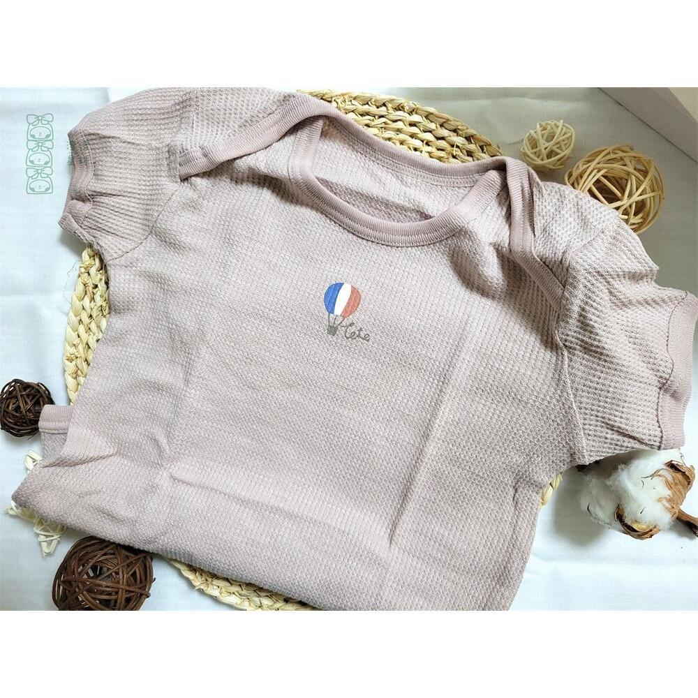 【🍭80公分】日本空運 tete a tete 春夏短袖包屁衣兩件組 嬰幼兒 外出 附發票 女寶 男寶 浪漫系 質感-細節圖3