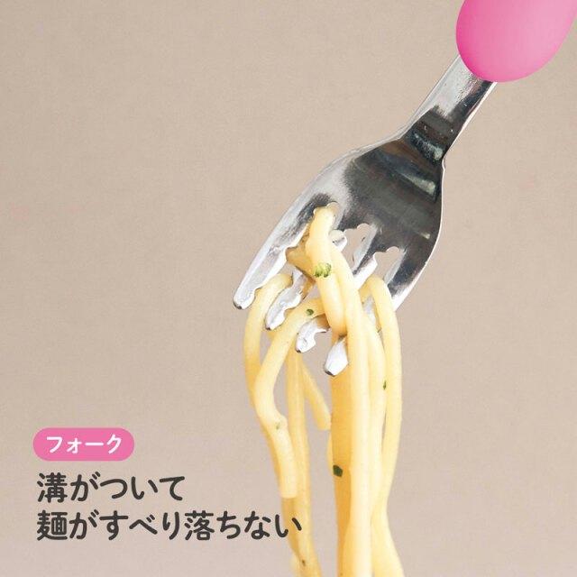 【附發票🍭】日本製造🔴Edison Disney迪士尼米奇/米妮叉匙組 學習餐具 鋸齒叉 握把 1.5歲以上適-細節圖4