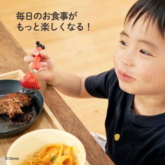 【附發票🍭】日本製造🔴Edison Disney迪士尼米奇/米妮叉匙組 學習餐具 鋸齒叉 握把 1.5歲以上適-細節圖8