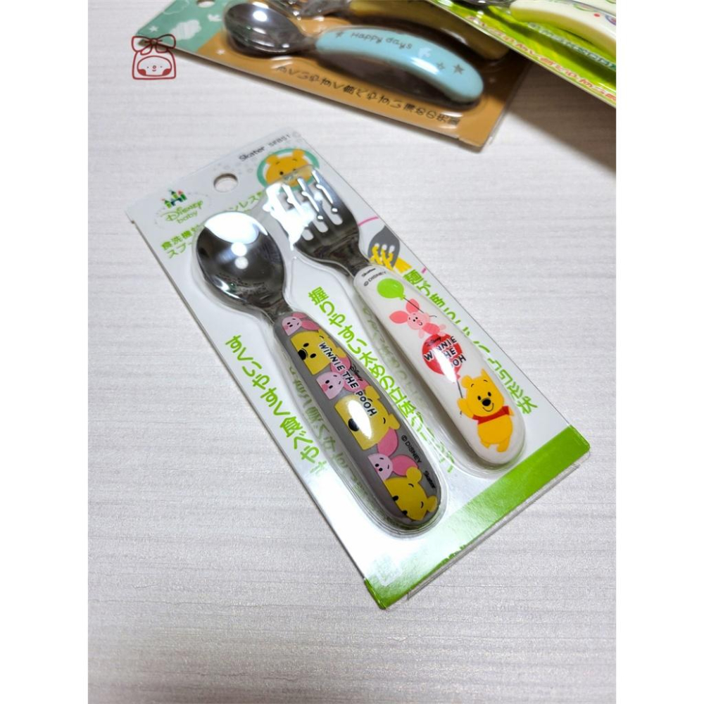 【連假出遊必備🧧附發票】日本品牌 Skater 兒童湯匙叉子組 不鏽鋼 幼兒湯匙 餐具 寶寶學習湯匙  可放洗碗機洗-細節圖6