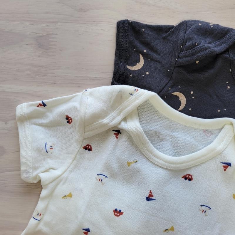 【80cm🍭90cm】日本進口 當地媽媽都在買~Cottoli 短袖上衣兩件組 蝦皮免運~-細節圖2