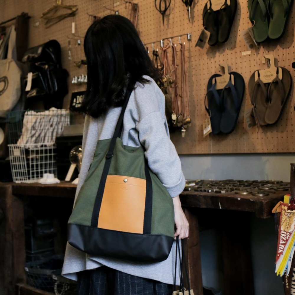 點子包【icleaxbag】漫步托特肩背包 托特包 單肩包 手提包 帆布包 購物袋 台灣製造-細節圖5