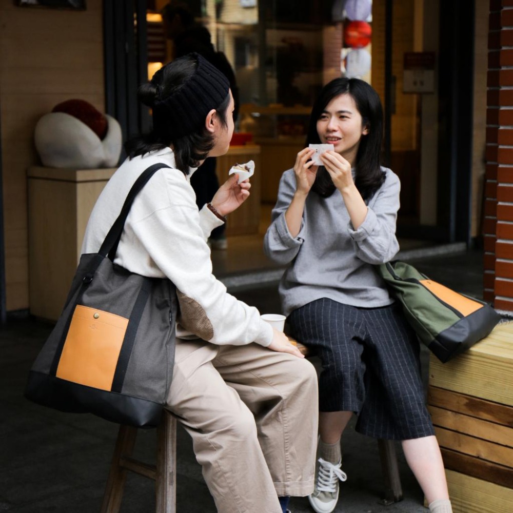 點子包【icleaxbag】漫步托特肩背包 托特包 單肩包 手提包 帆布包 購物袋 台灣製造-細節圖8