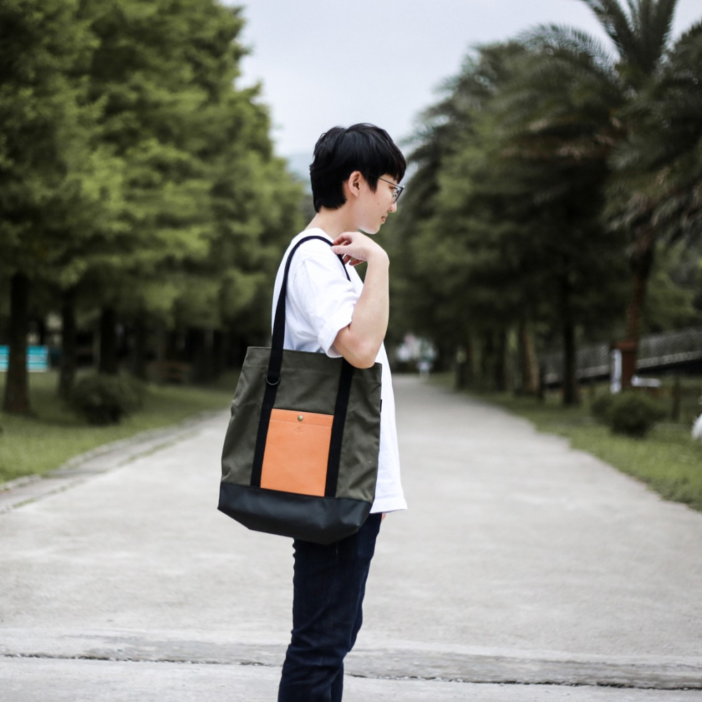 點子包【icleaxbag】漫步托特肩背包 托特包 單肩包 手提包 帆布包 購物袋 台灣製造-細節圖9