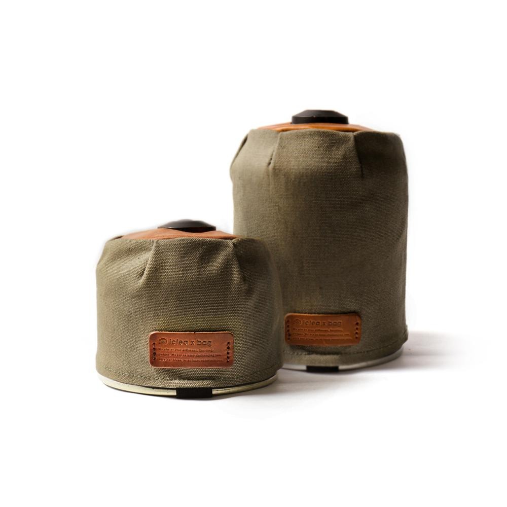 點子包【icleaxbag】高山瓦斯罐套  墨黑色  露營  登山 瓦斯套 台灣製造-細節圖2