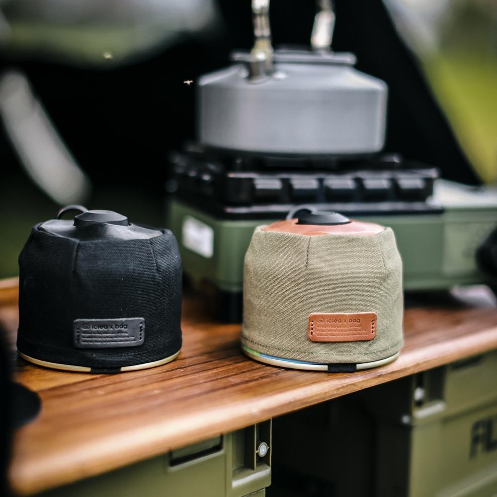點子包【icleaxbag】高山瓦斯罐套  墨黑色  露營  登山 瓦斯套 台灣製造-細節圖8