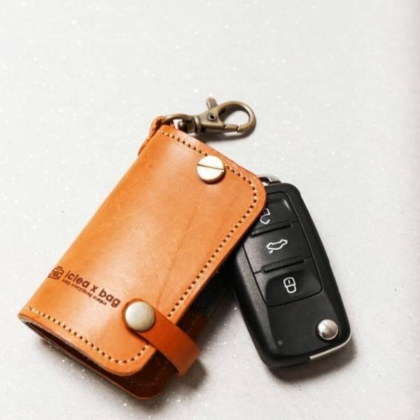 點子包【icleaxbag】真皮汽車鑰匙包 鑰匙圈 牛皮鑰匙包 交車禮 鑰匙保護套 皮革鑰匙套 汽車 遙控器套-細節圖4