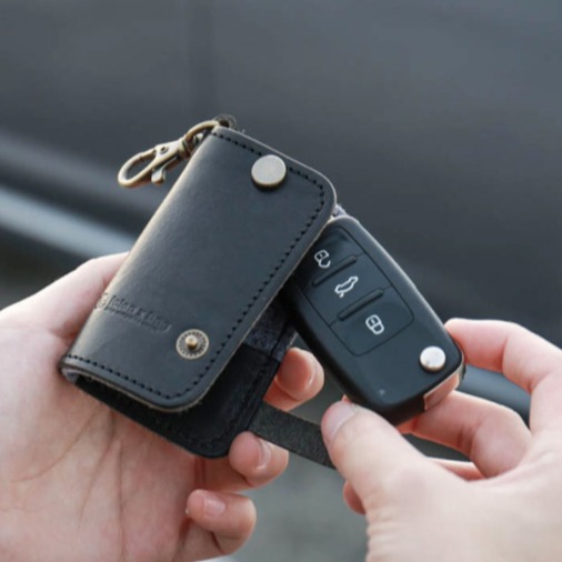 點子包【icleaxbag】真皮汽車鑰匙包 鑰匙圈 牛皮鑰匙包 交車禮 鑰匙保護套 皮革鑰匙套 汽車 遙控器套-細節圖5