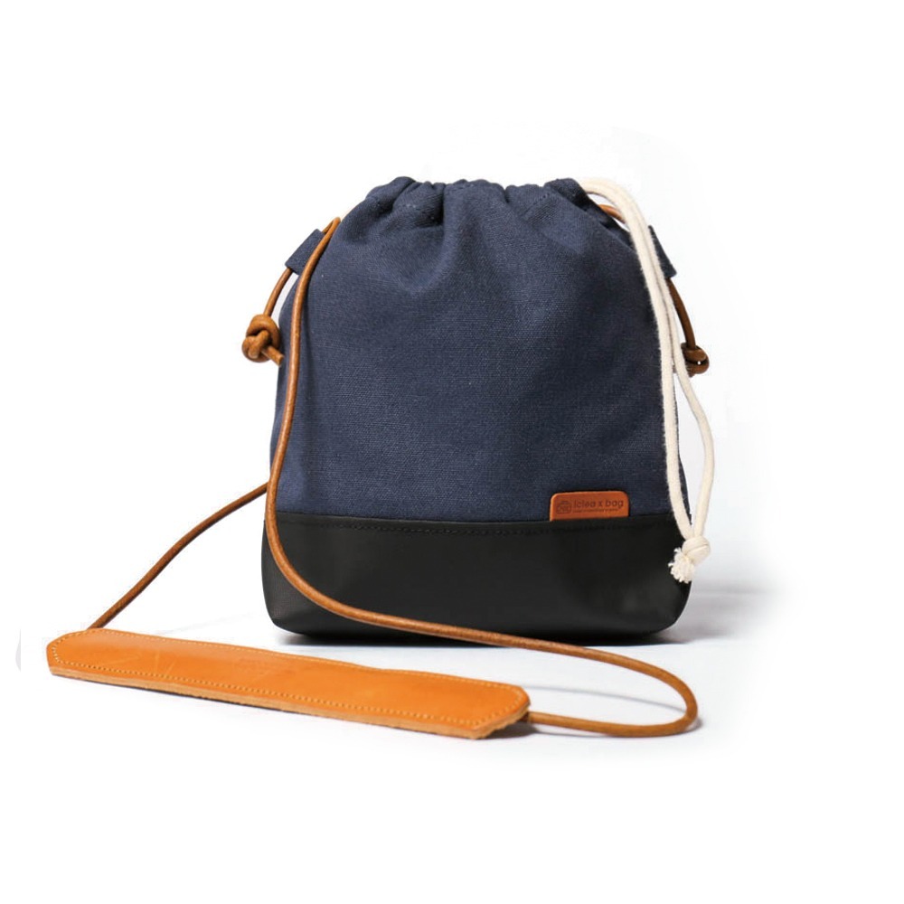 點子包【icleaxbag】束口小廢包 側背包 可拆式皮繩 手提肩背都能用 現貨 台灣製造-細節圖8