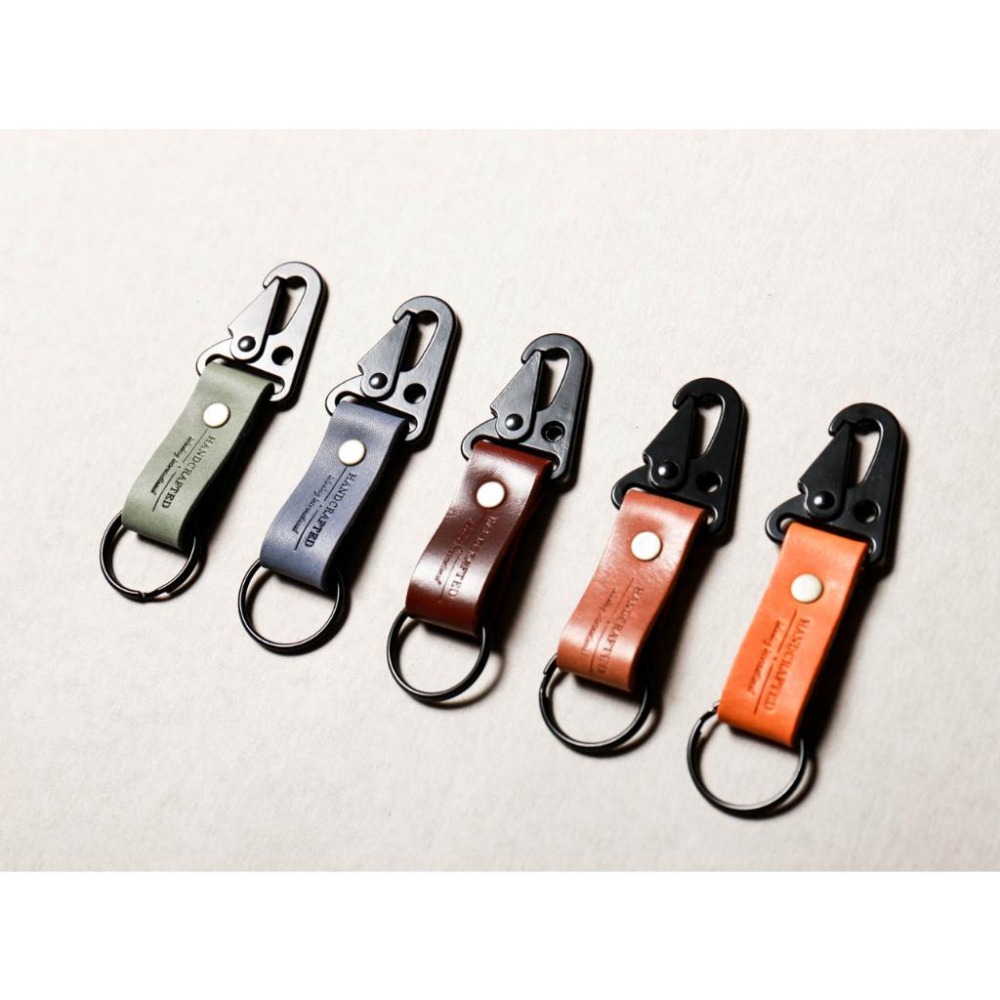 點子包【icleaxbag】戶外手工牛皮鑰匙圈 鑰匙環 可掛式 台灣製造-細節圖4